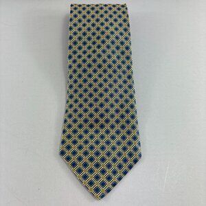 Audrey Buckner Blue / Yellow Check Men's Tie 4 1/4" x 60" NWT
